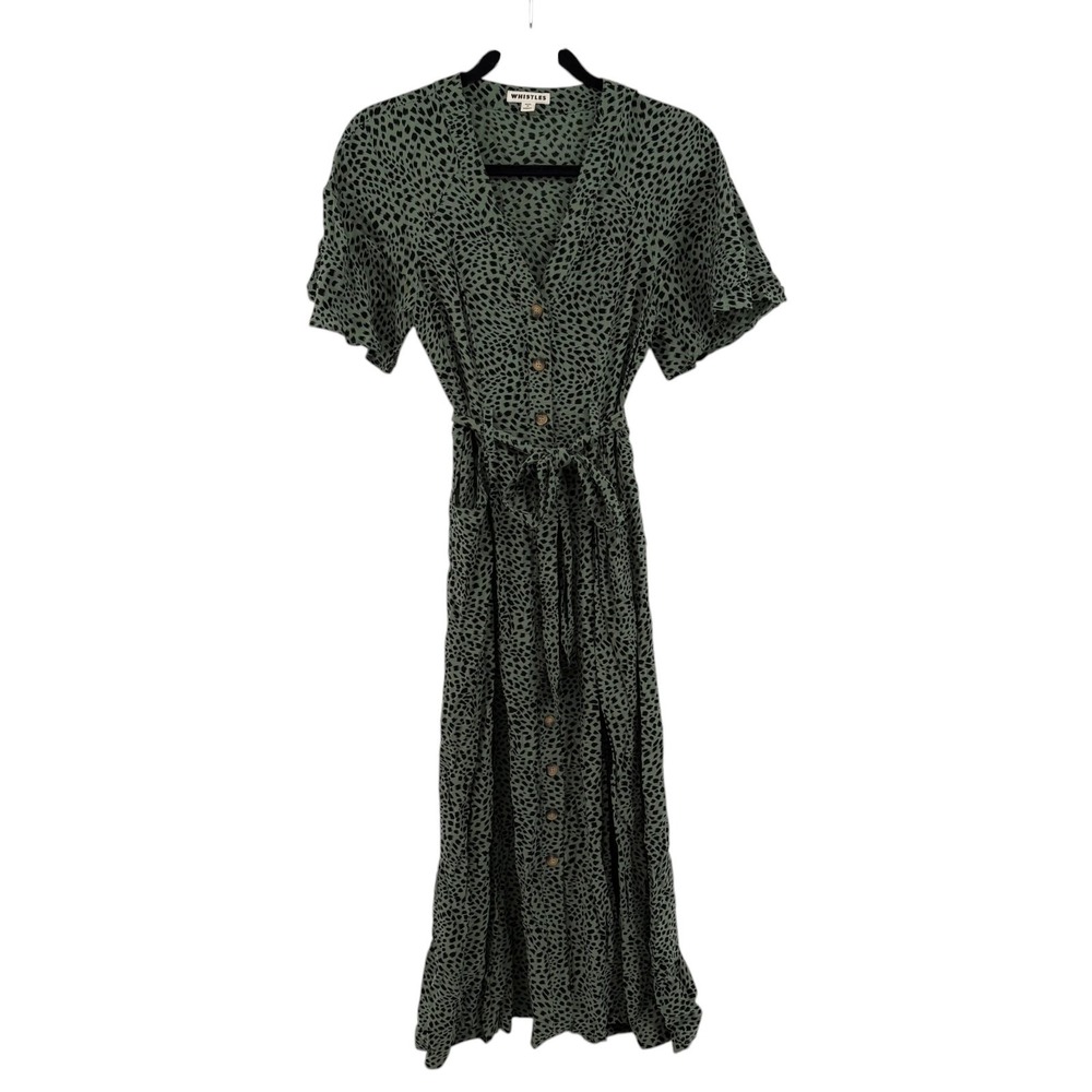 Whistles Anita Animal Midi‎ Dress Size 4